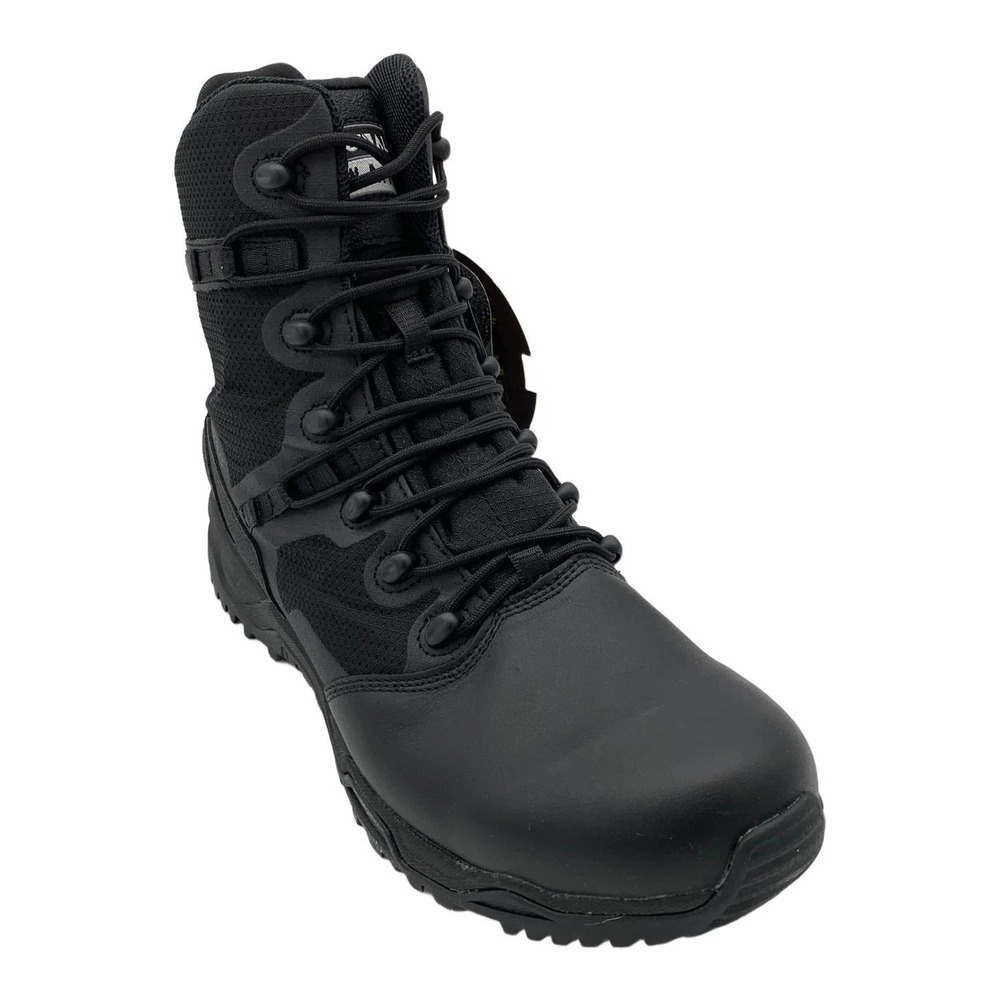 Original SWAT Men's Alpha Fury 8" Side Zip Waterproof Boots Black - Wide